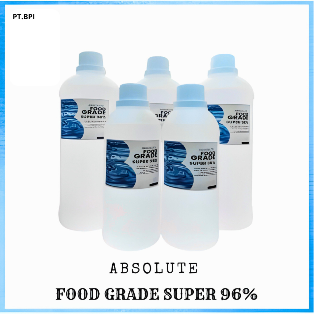 ALKOHOL PARFUM / ABSOLUTE FOODGRADE SUPER 96 % / Campuran Bibit Parfume 1 Liter / absolute