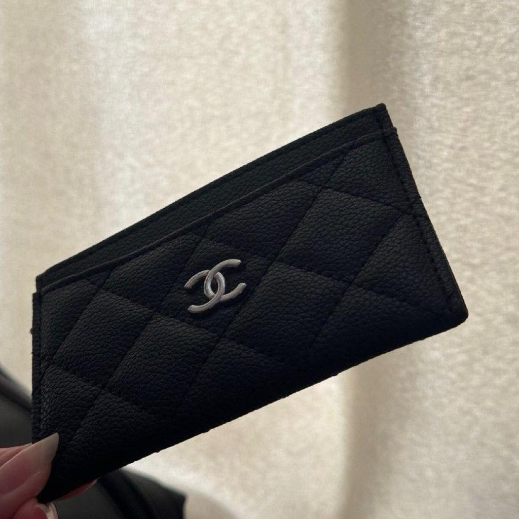 Preloved Auth Gift 2021 Chanel Black Caviar Classic Cardholder