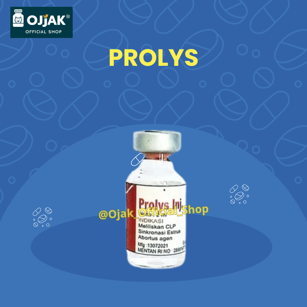 Prolys Hormon PGF-2a Penyerentak Birahi Hewan Betina 2ml Cloprostenol Sodium