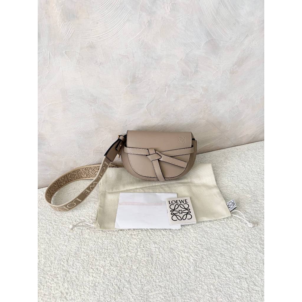(PRELOVED) Loewe Mini Gate Sand GHW 2023