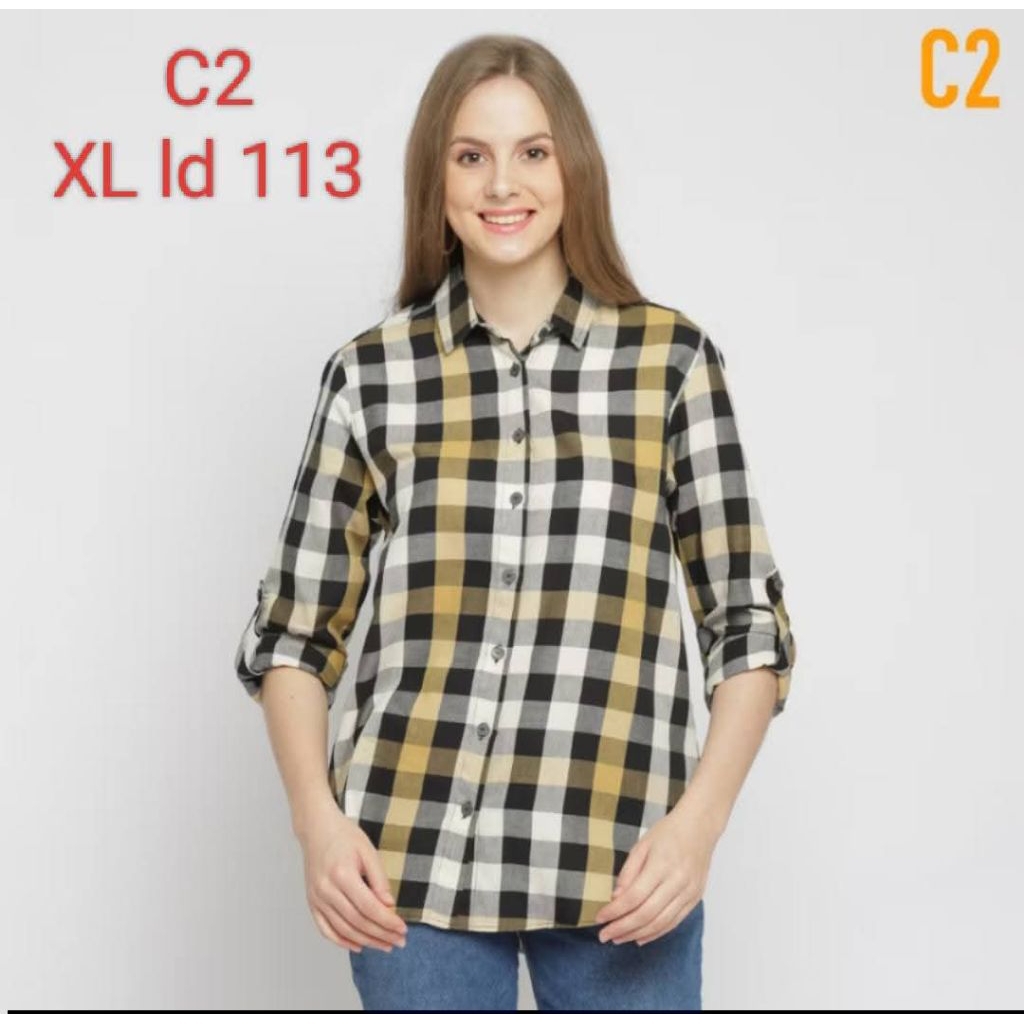 Kemeja atasan wanita C2 original