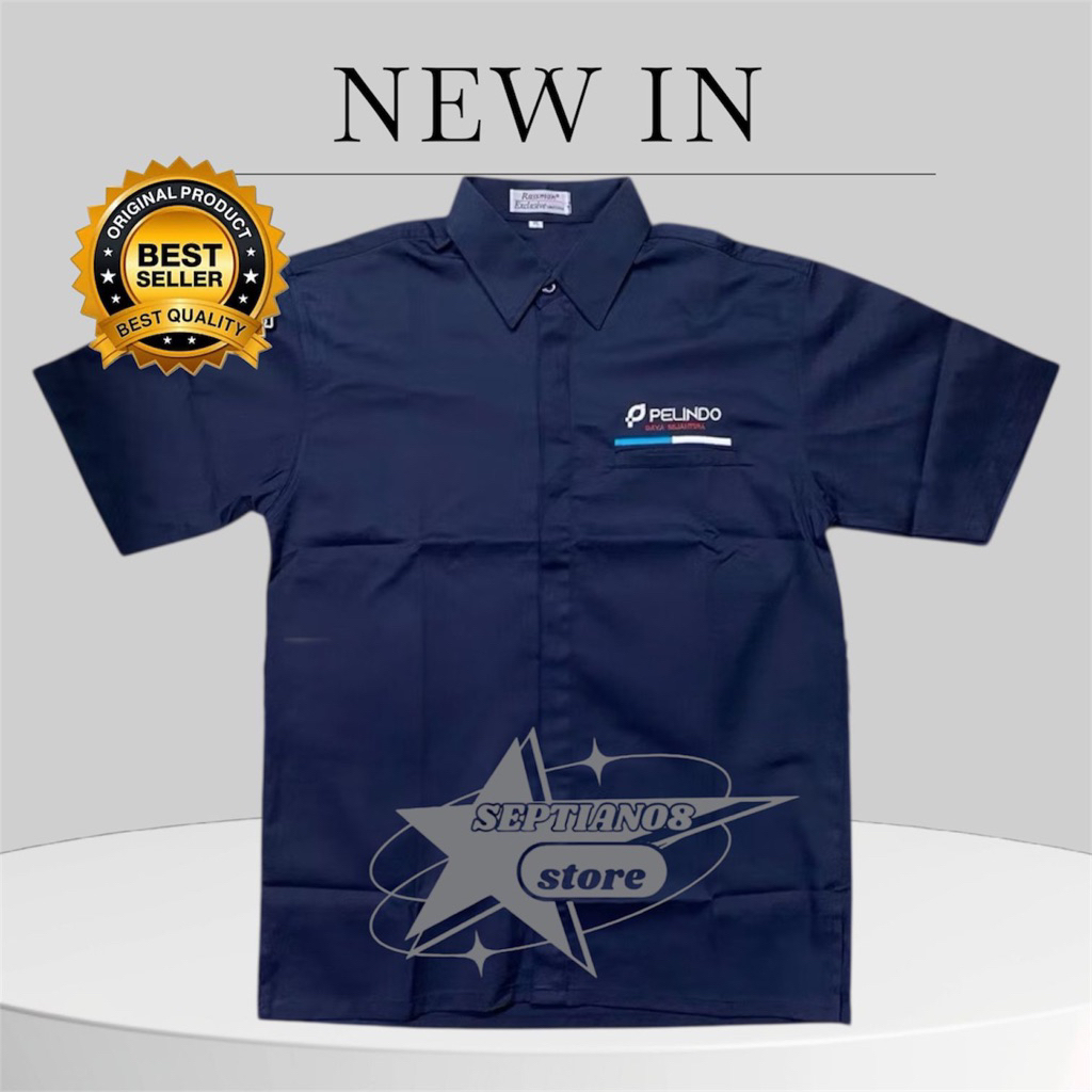 kemeja pelindo daya sejahtera terbaru navy k1