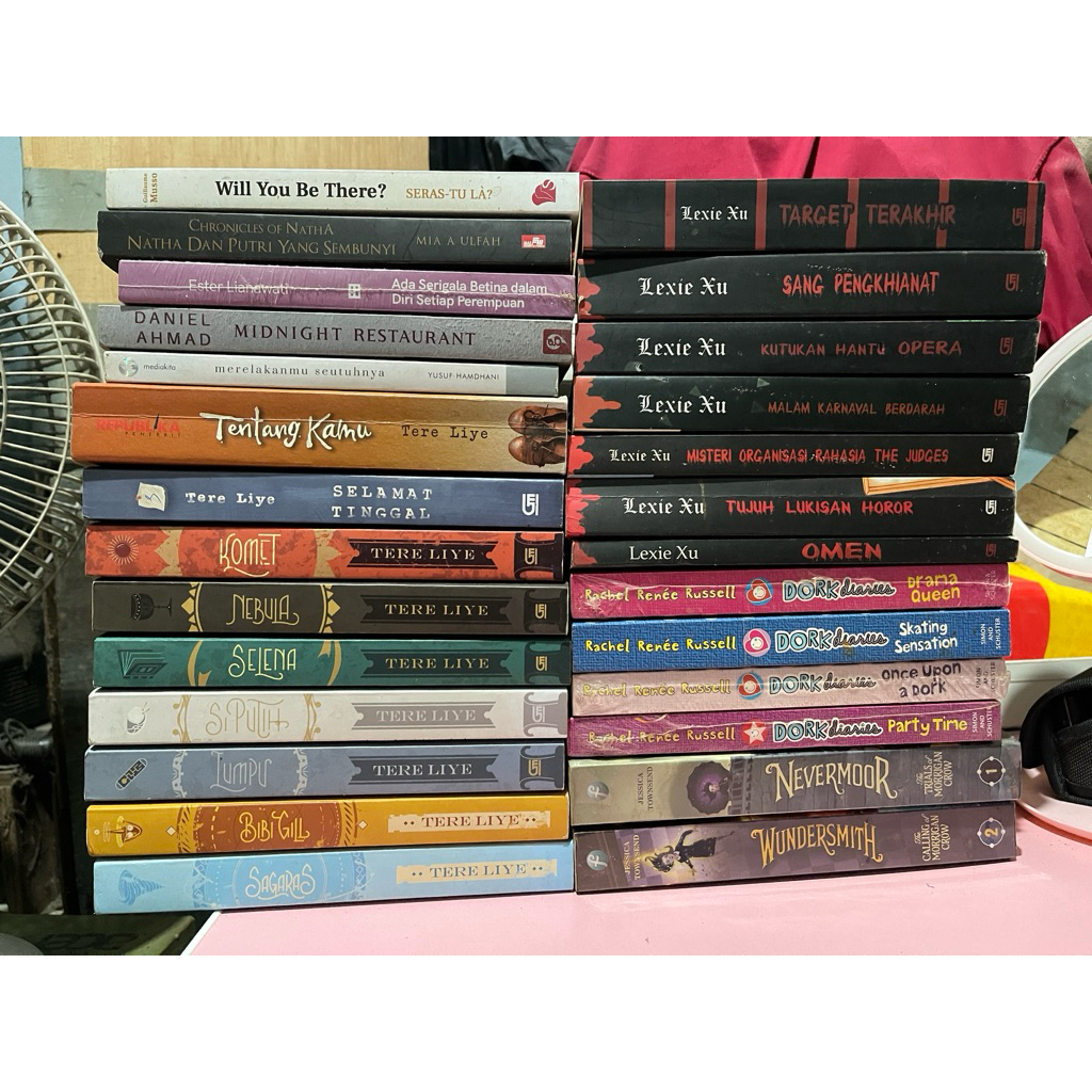 jual buku bekas preloved novel murah tereliye lexie xu dork