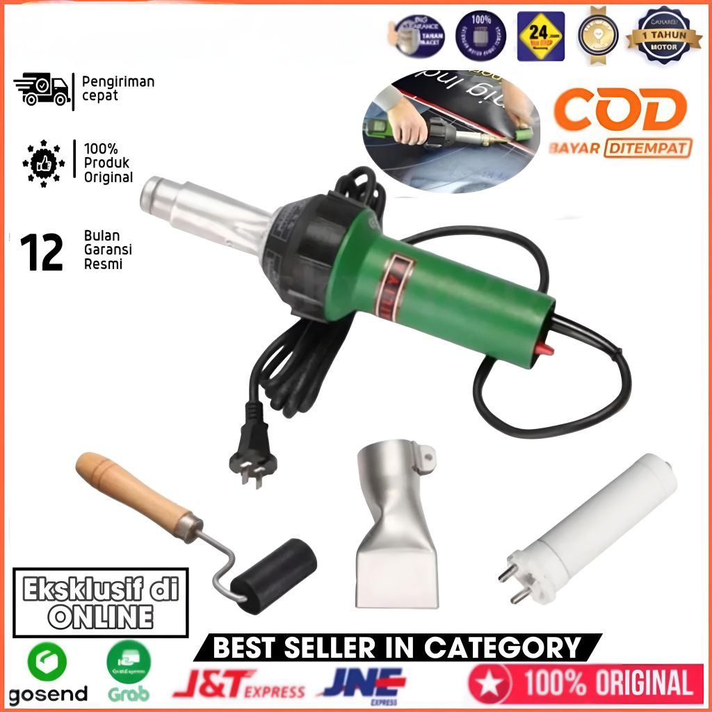 Hot Air Torch Plastic Welding Gun Welder 220V 1600W