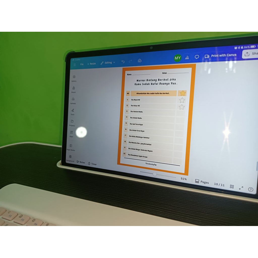 Kumpulan doa harian anak sesuai sunnah free worksheet