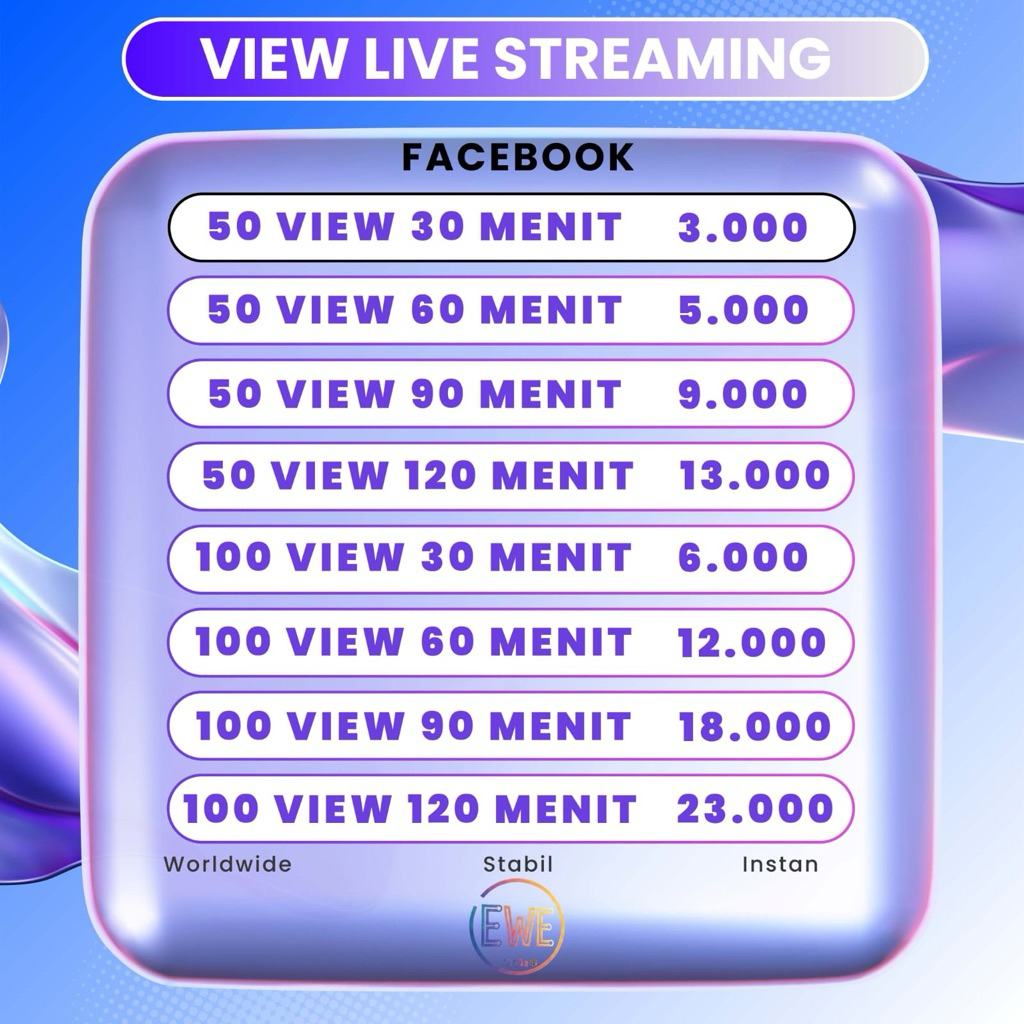 FACEBOOK Live Streaming Penonton Live Facebook