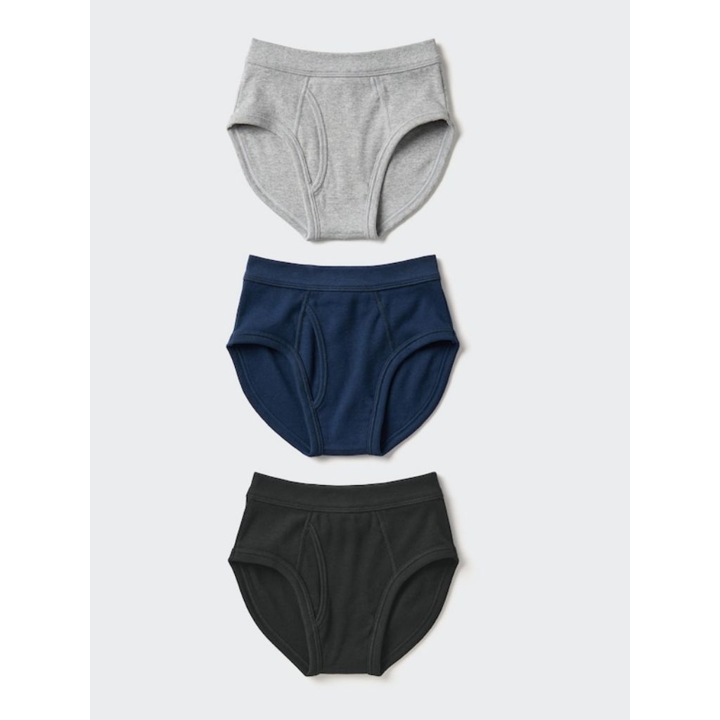 UNIQLO Kids Brief Celana Dalam Pakaian Dalam Segitiga / Boxer Anak Laki-laki 3P Original