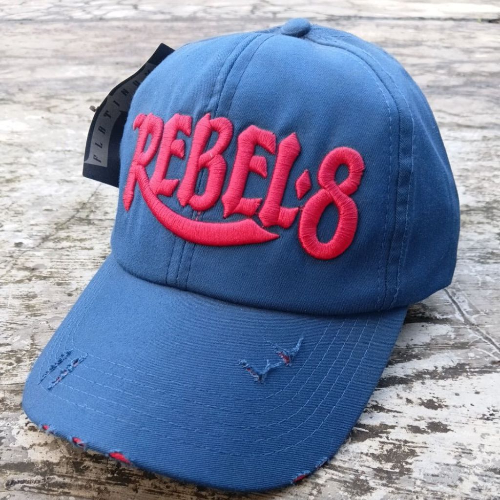 topi baseball Rebel8 biru