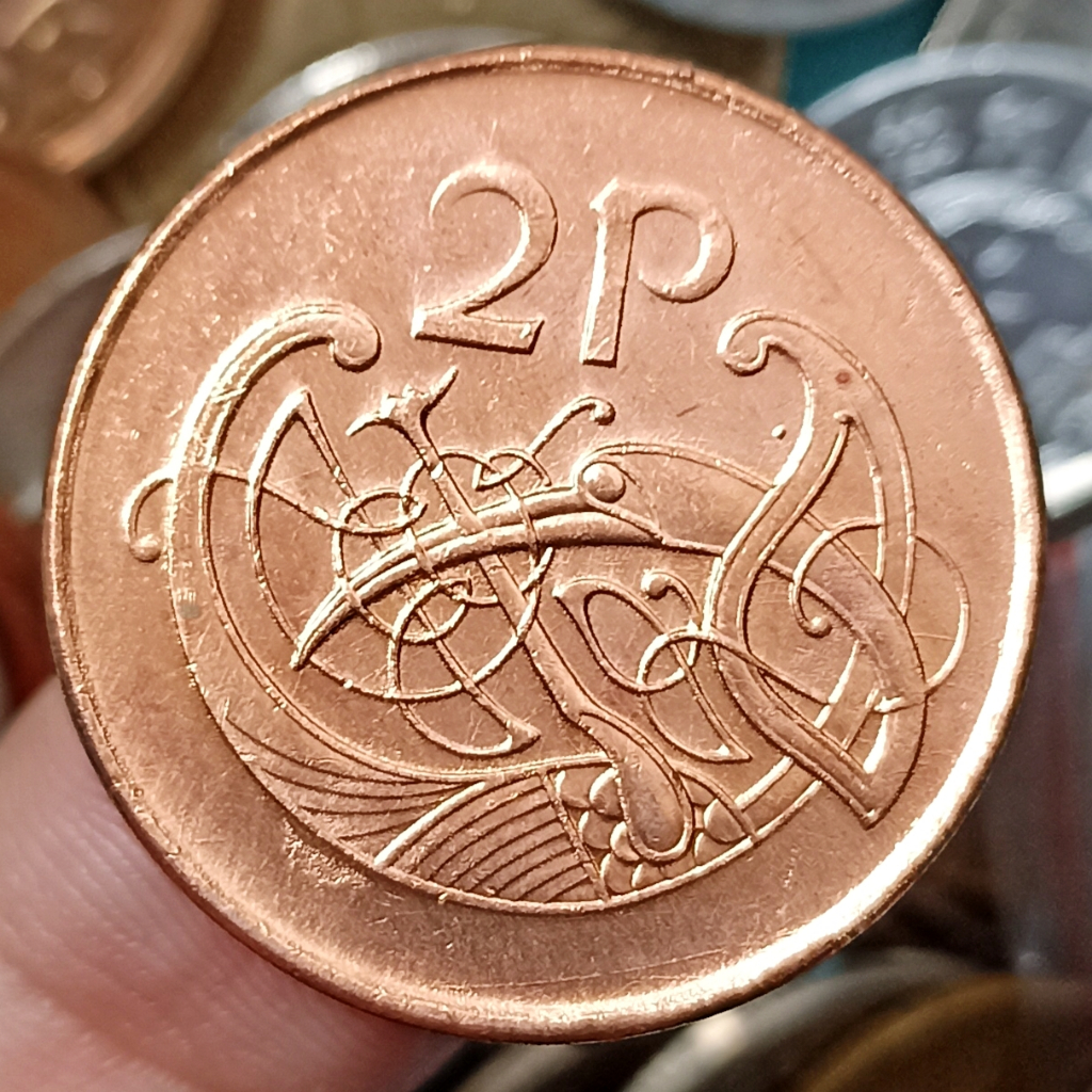 Koin Kuno  Irlandia (Ireland) 2 Pence Tahun 1996