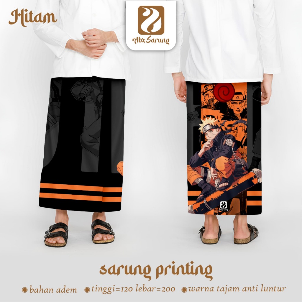Abz Sarung - Sarung Printing Anime Naruto Anti Luntur