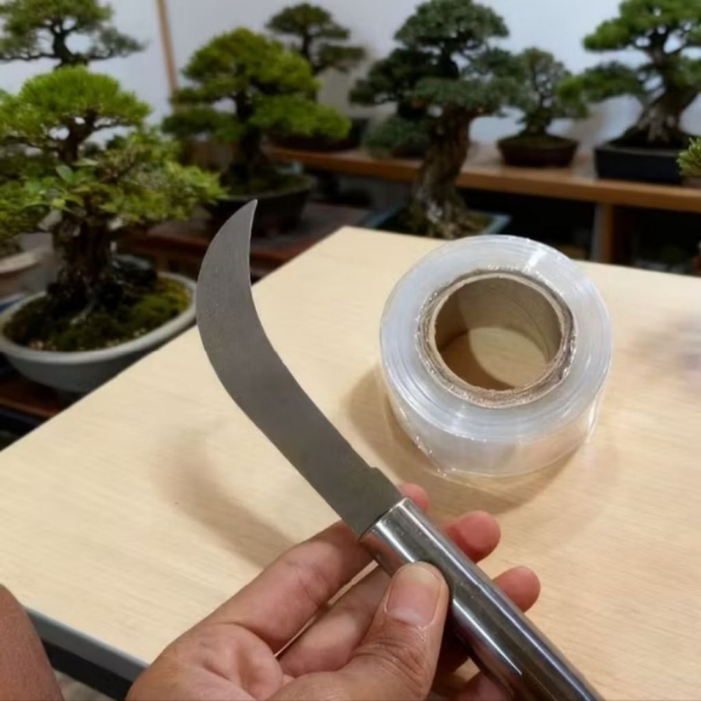 Paket Pisau Tanaman Okulasi Grafting & Grafting tape Cangkok / Alat Berkebun