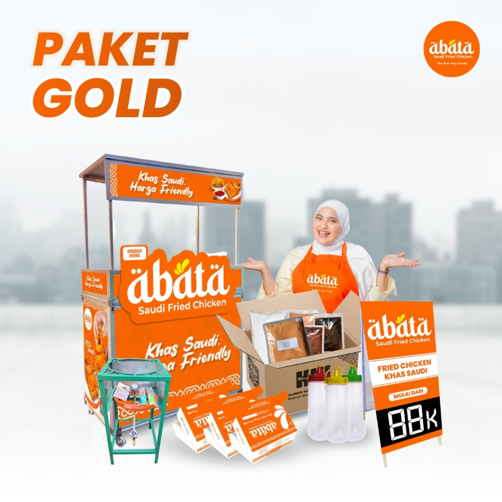 Kemitraan Franchise Usaha Ayam Goreng Saudi - ABATA Paket Gold