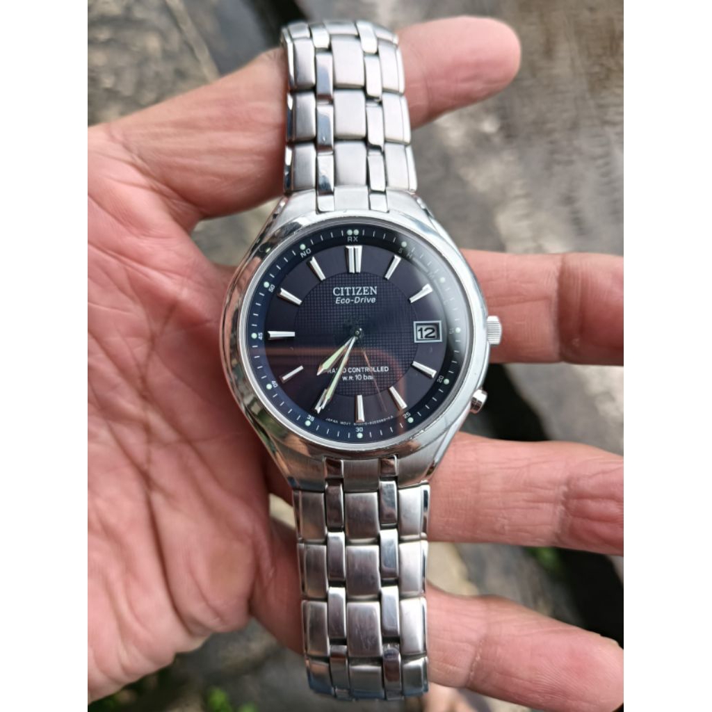 JAM TANGAN PRIA CITIZEN ECO DRIVE RADIO CONTROLLED original seken preloved