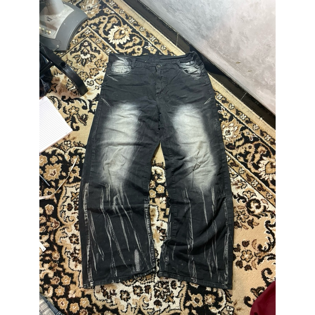 baggy jeans black wash