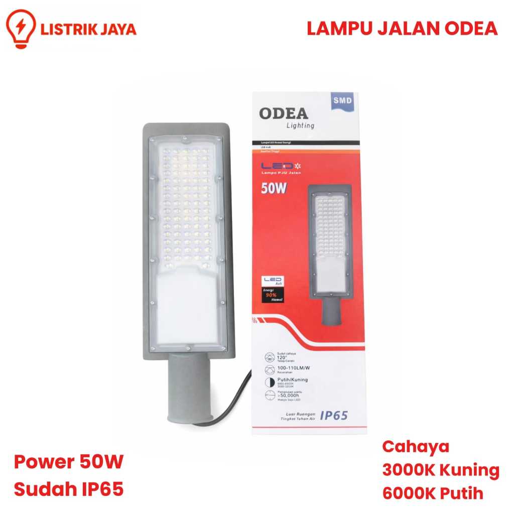 Lampu Jalan PJU LED Apollo SNI 50W CAHAYA KUNING / PUTIH