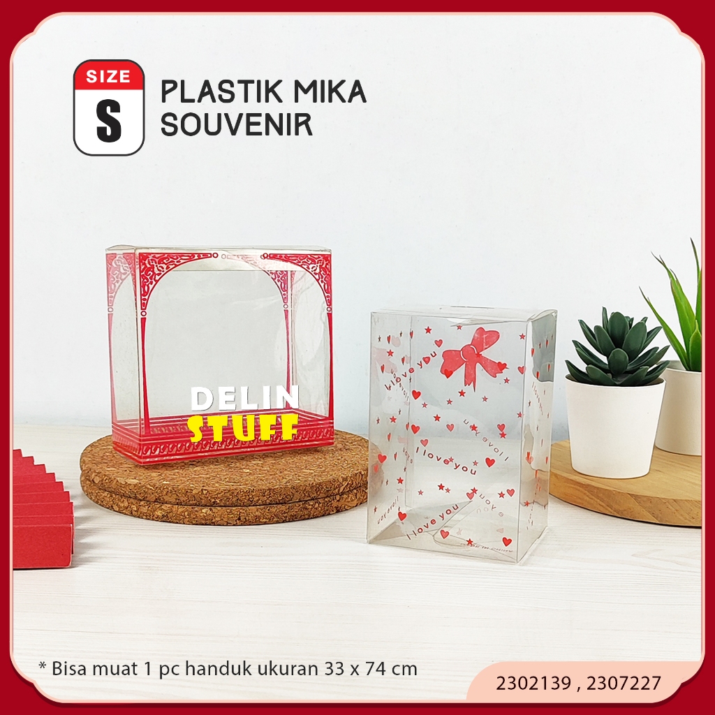 Box Mika Souvenir Kotak Souvenir Acara Pernikahan Plastik Box Mika Hadiah Mini (2302139 2307227)