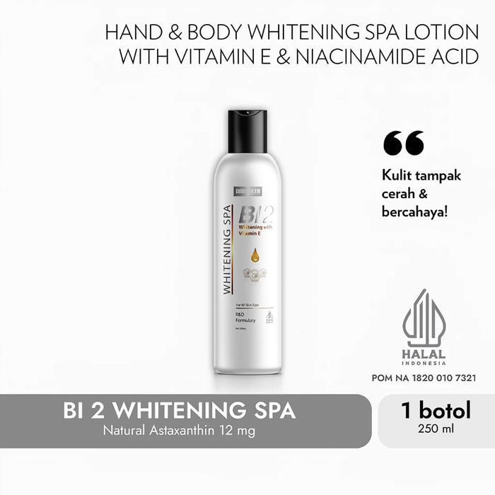 BI2 Whitening Spa Handbody 250ml UNIHEALTH