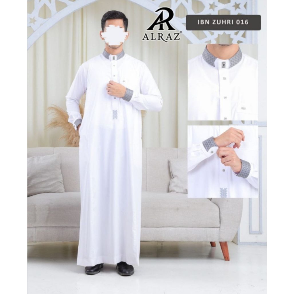 GAMIS ALRAZ PRIA DEWASA KHUSUS PUTIH