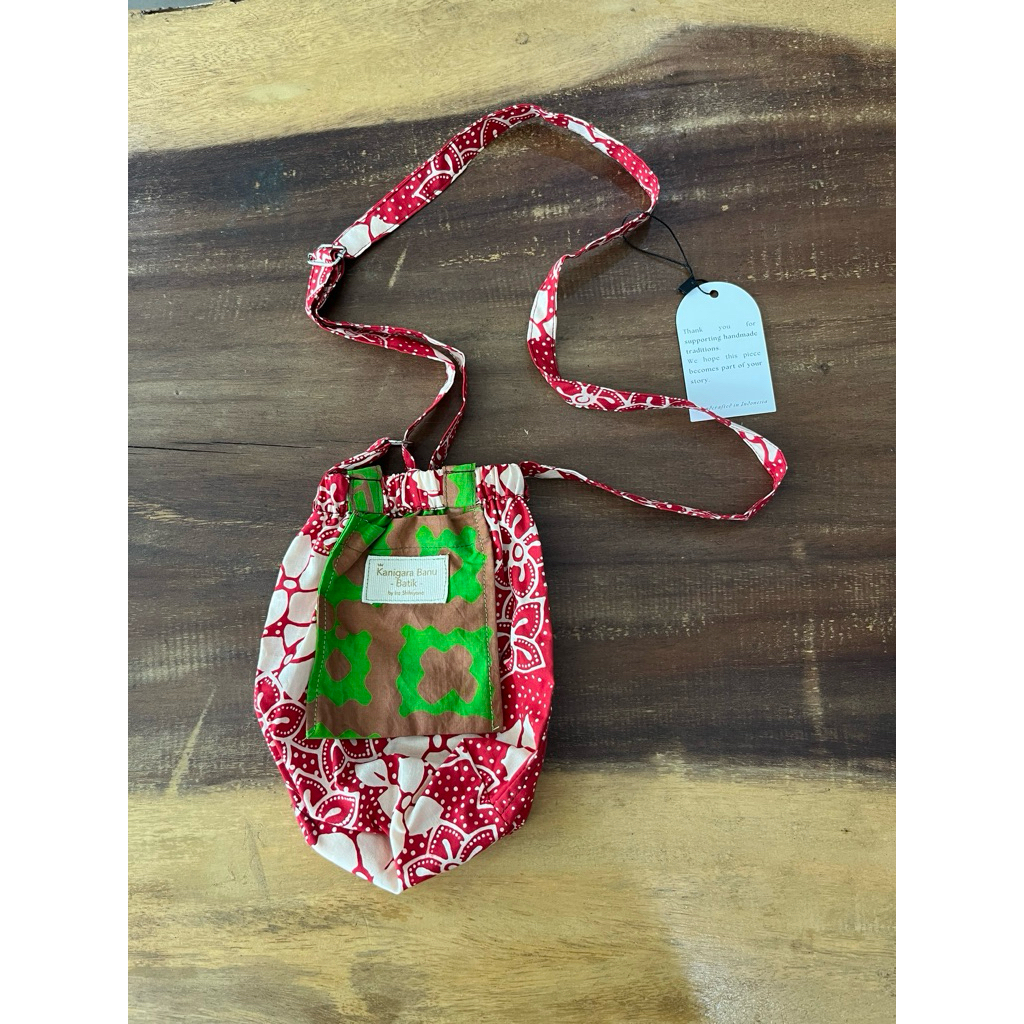 Dumpling Bag Batik Cap Asli Banyuwangi – Tas Serut Batik Wanita Handmade Etnik Modern Pusat Batik Ba