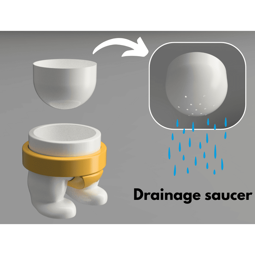 Pot Tanaman Sumo Pot – Planter Unik Minimalis untuk Sukulen dan Tanaman Mini