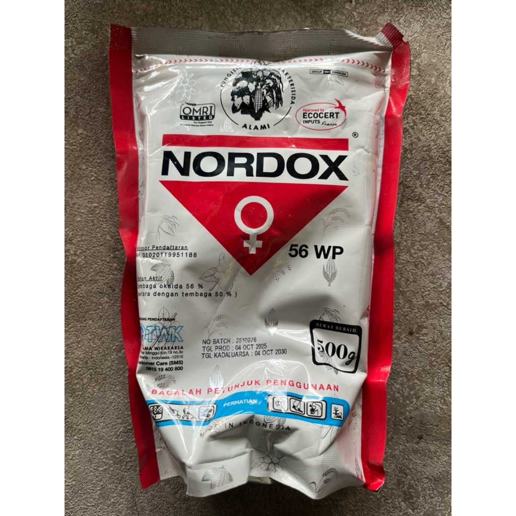 fungisida nordox ukuran 500gr