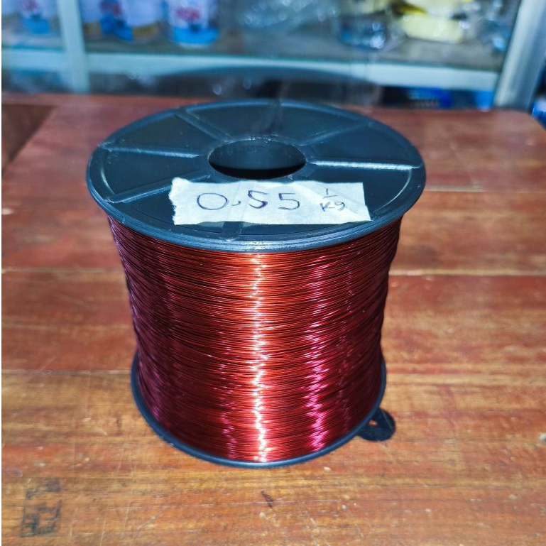 kawat email alumunium 0,55 1kg BONUS BOBIN/KLOSAN