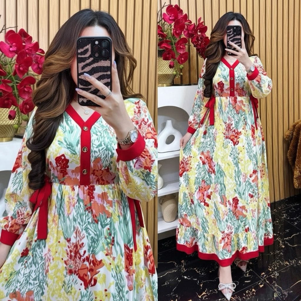 TOMIGA MTF 6 - CEYSA SAHARA GAMIS NEW RAYON MOTIF BUSUI FRIENDLY // GAMIS WANITA // GAMIS MOTIF KEKI