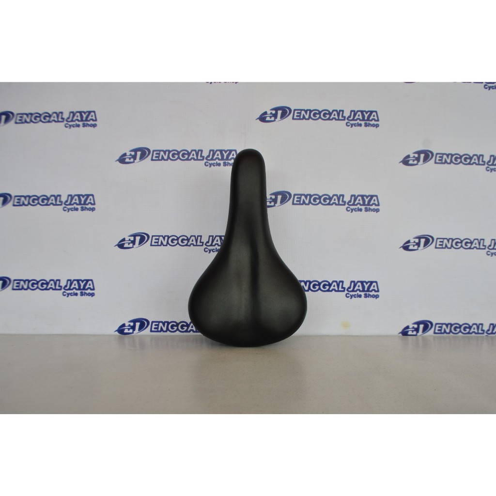 Sadel Sepeda 26 24 20 Hitam Polos - Saddle Sepeda Lipat MTB CTB Mini Federal Fixie Balap Empuk Busa 