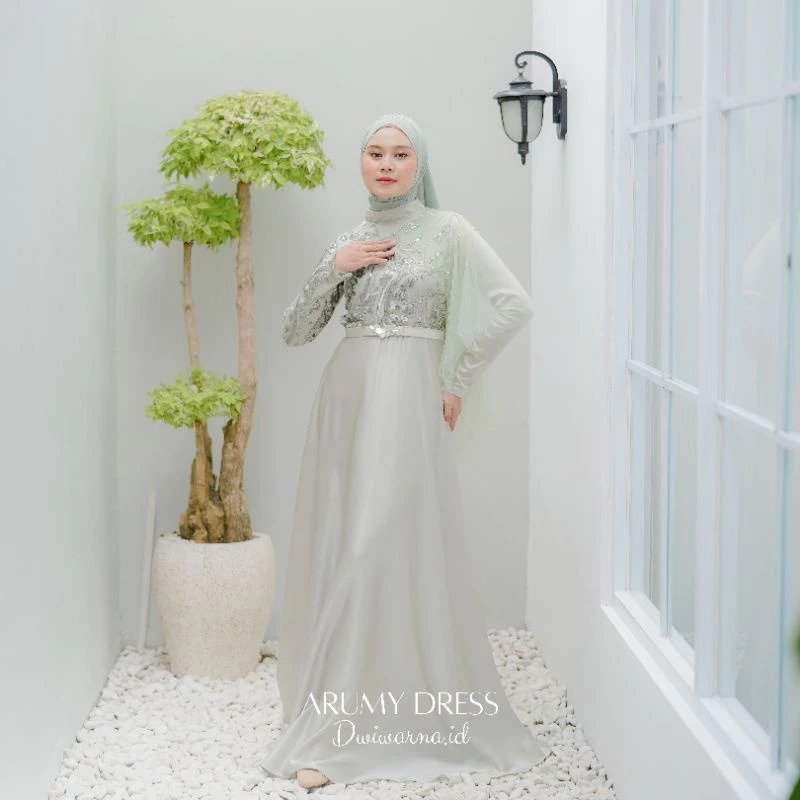 New Arrival - Dress Nikita Kekinian Maxy Derss Premium Gamis Brukat Kombinasi Tilee Lapis Satin Velv