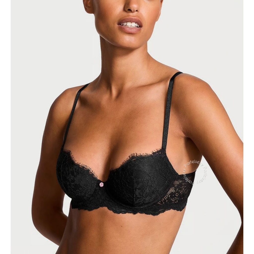 Victoria Secret Dream Angels Lined Demi Bra No Push Up 34DD 11254903