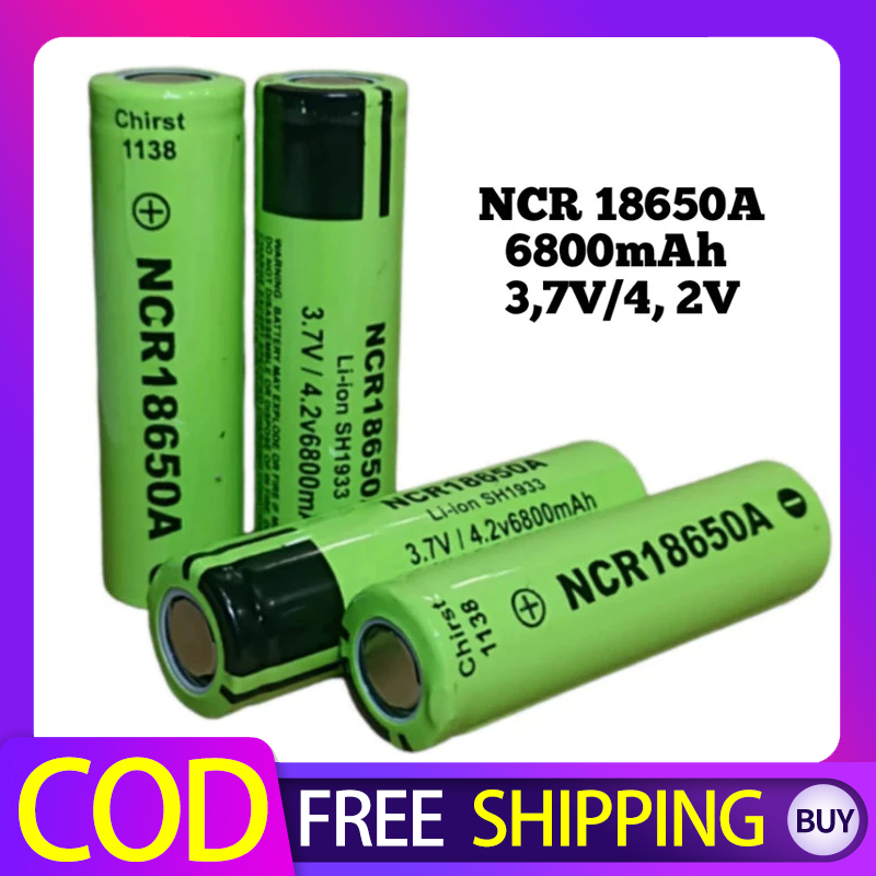 Baterai 18650 6800MAH Original Battery Lithium Li-ion NCR 18650B 3.7V - 4.2V BATERAI SENTER - BATERA
