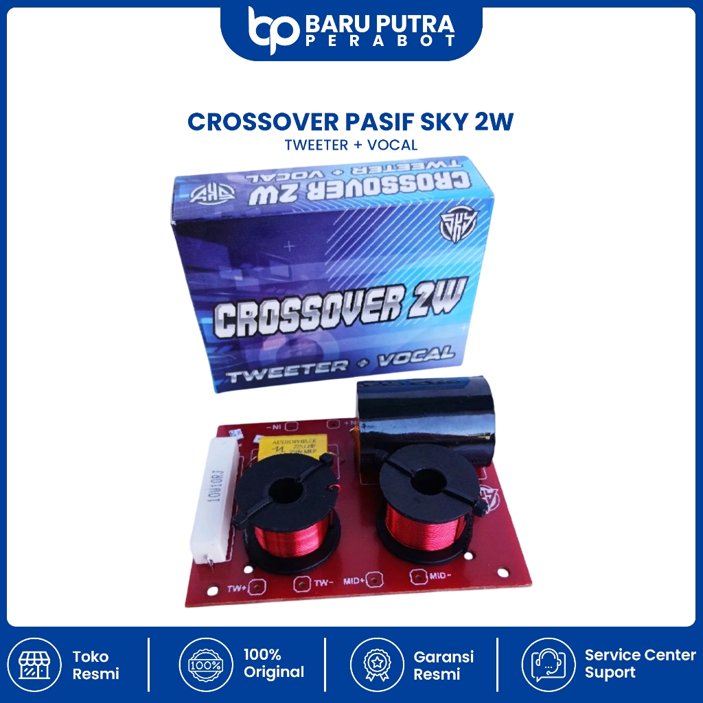 Kit Crossover Pasif 2 Way Tweeter + Vocal SKY