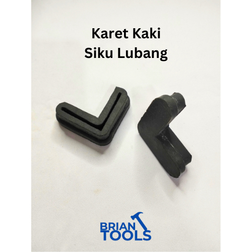 Karet Siku Lubang Tebal 4 x 4 cm Kaki untuk Besi Rak Siku Lubang