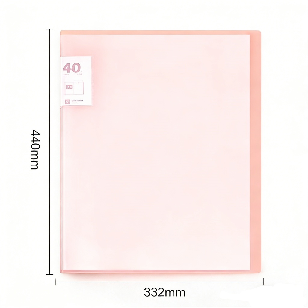 A3 40 Lembar Map Plastik Transparan Buku Tampilan Map Plastik Display BookClear Holder -