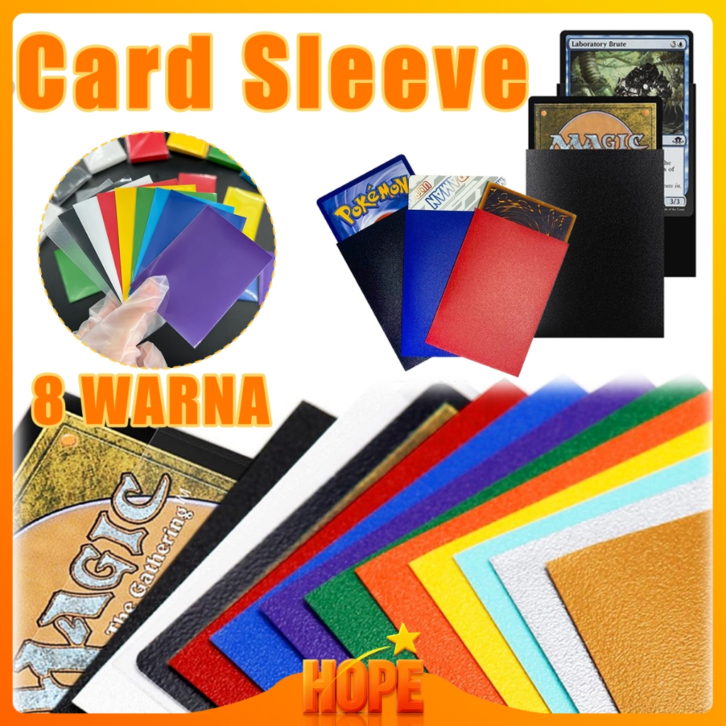 50Pcs Matte Sleeve 10 Warna Sleeve Pokemon Tcg Pokemon V/X Card Sleeve Photo Card Inner Sultan Sleev