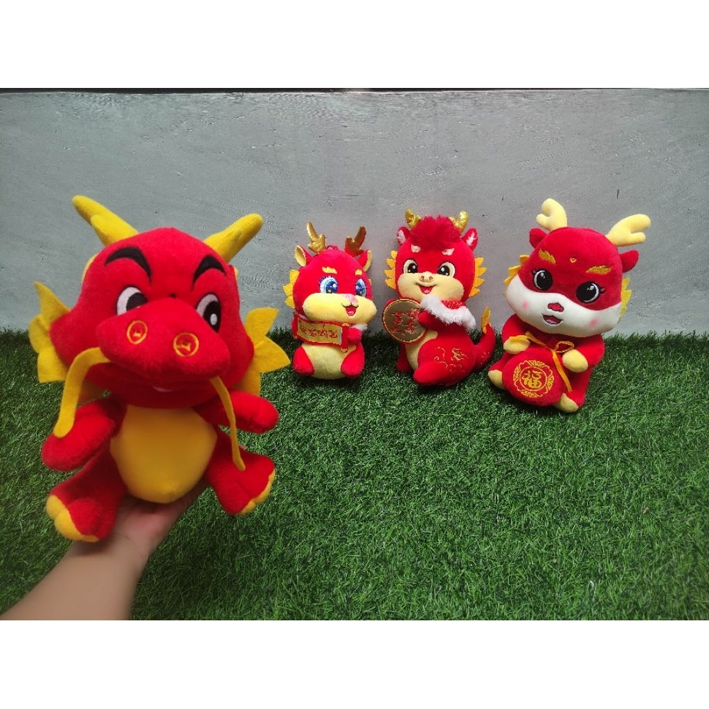 Boneka imlek shio naga merah