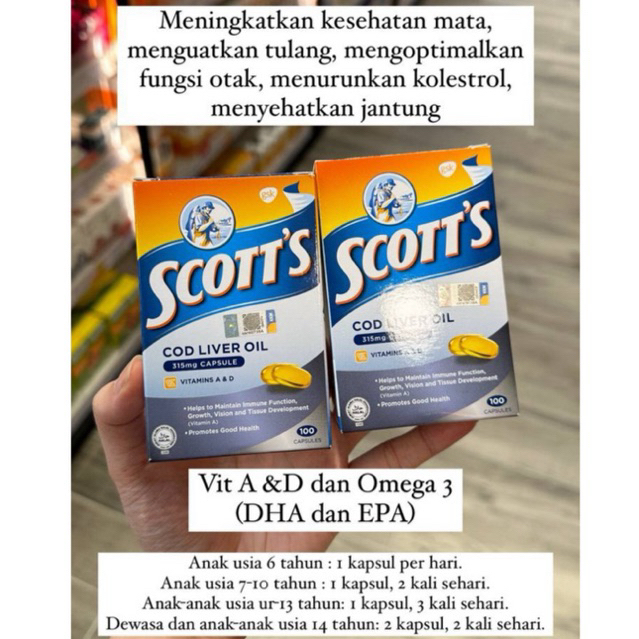 Scott Cod Liver Oil DIJAMIN ORIGINAL