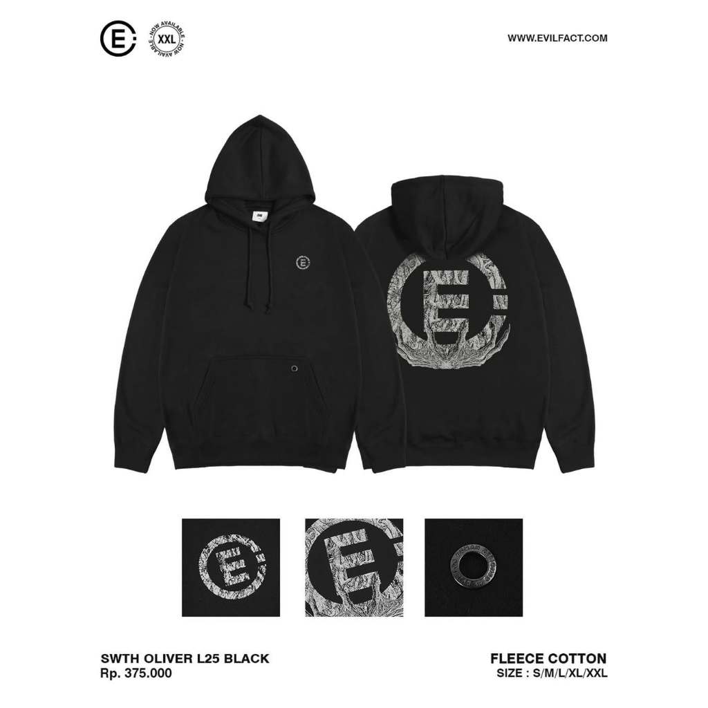 EVIL ARMY HOODIE - SWTH OLIVER L25 BLACKK