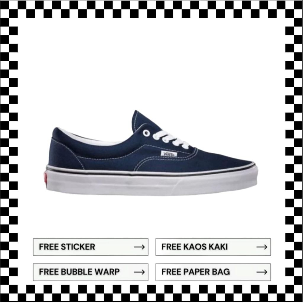 Vans Era Navy White Original 100%