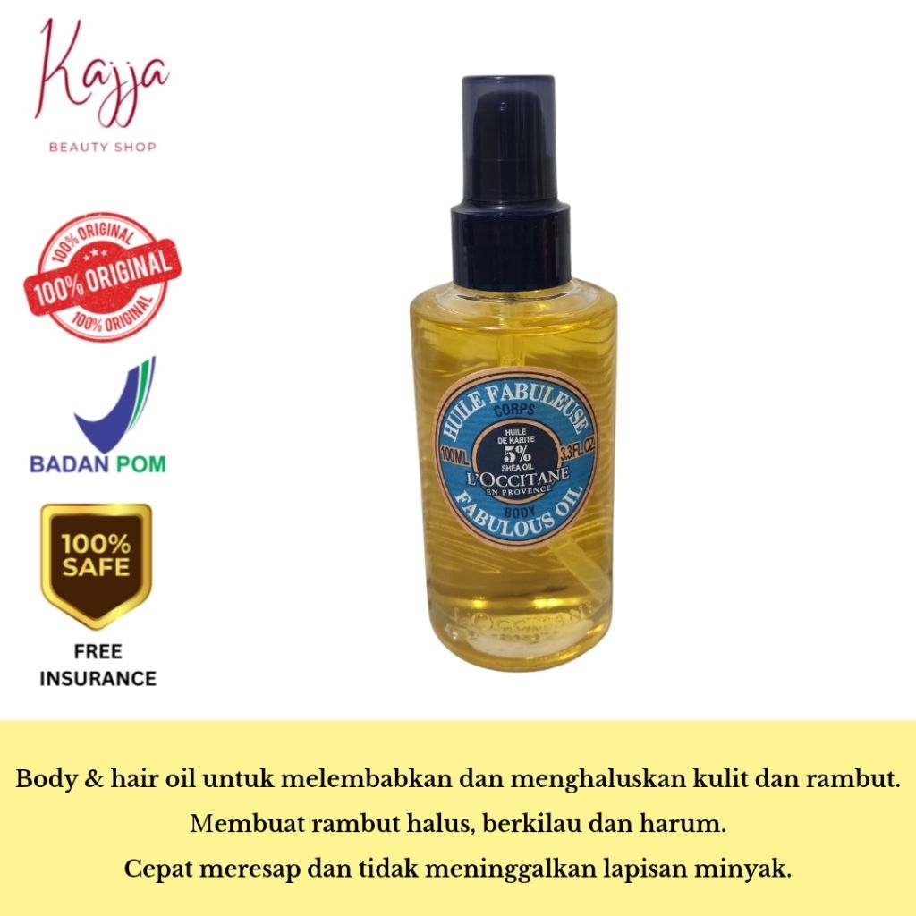 Loccitane Shea Butter Fabulous Oil 100ml /Loccitane Shea Body Oil