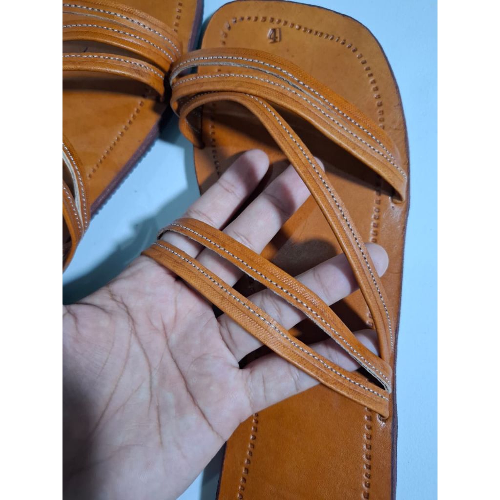 Sandal kulit wanita - sandal kokop - handmade
