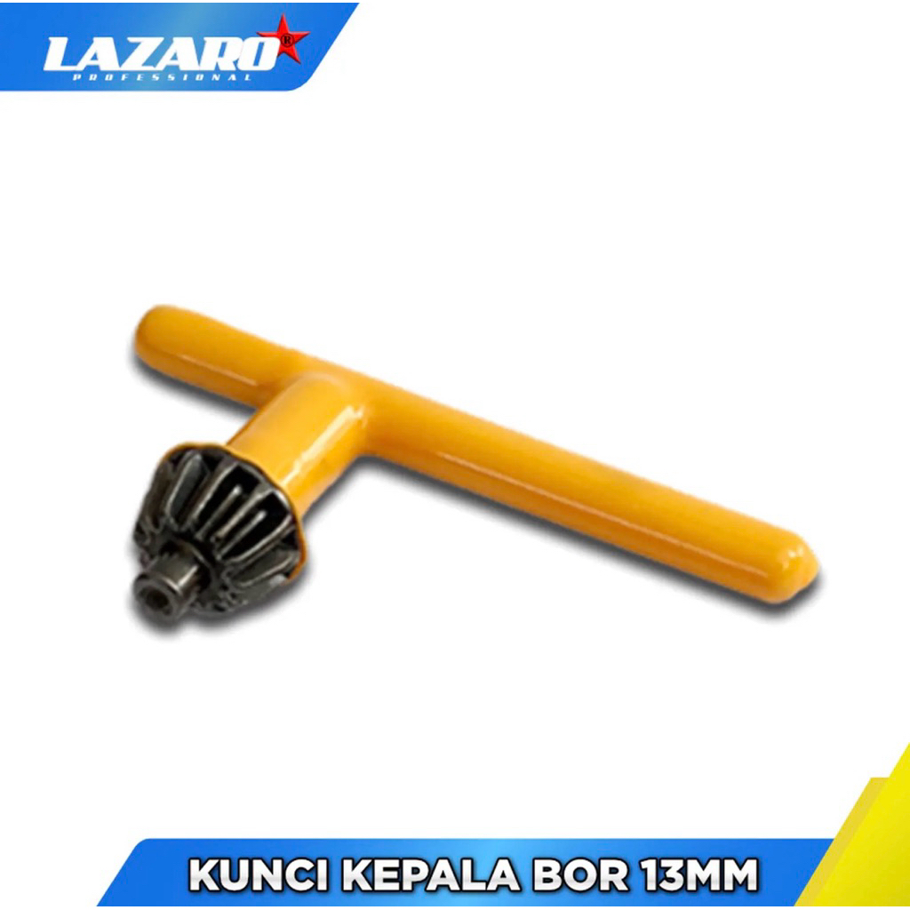 LAZARO kunci kepala mesin bor 13mm kunci kepala bor listrik manual