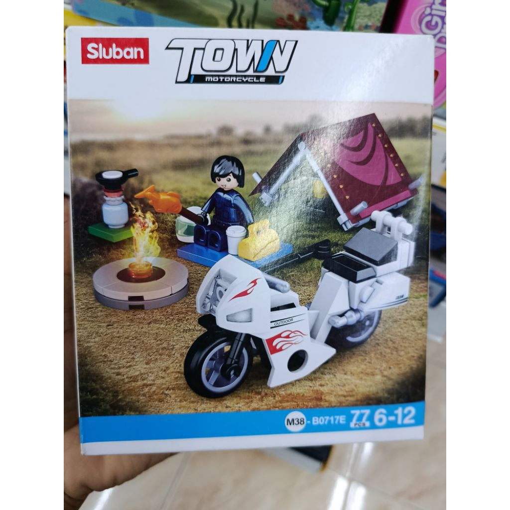 Mainan Sluban Town Motorcycle Mainan Anak Cowok Lego