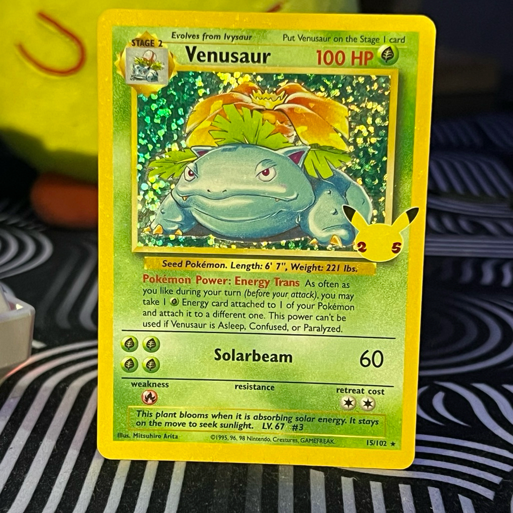 Venusaur 25th Promo Pokemon Anniversary Celebration | English