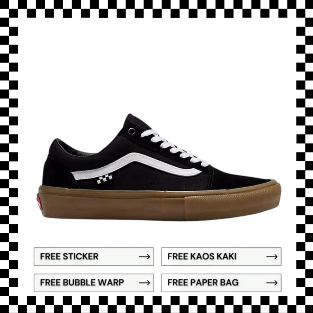 Vans Oldskool Pro Skate Black Gum Original 100%