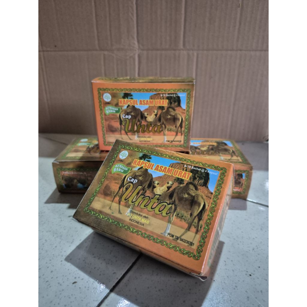 Kapsul Asam Urat dan Pegal Linu Cap Unta Original