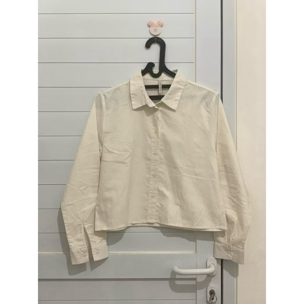 kemeja putih crop colorbox