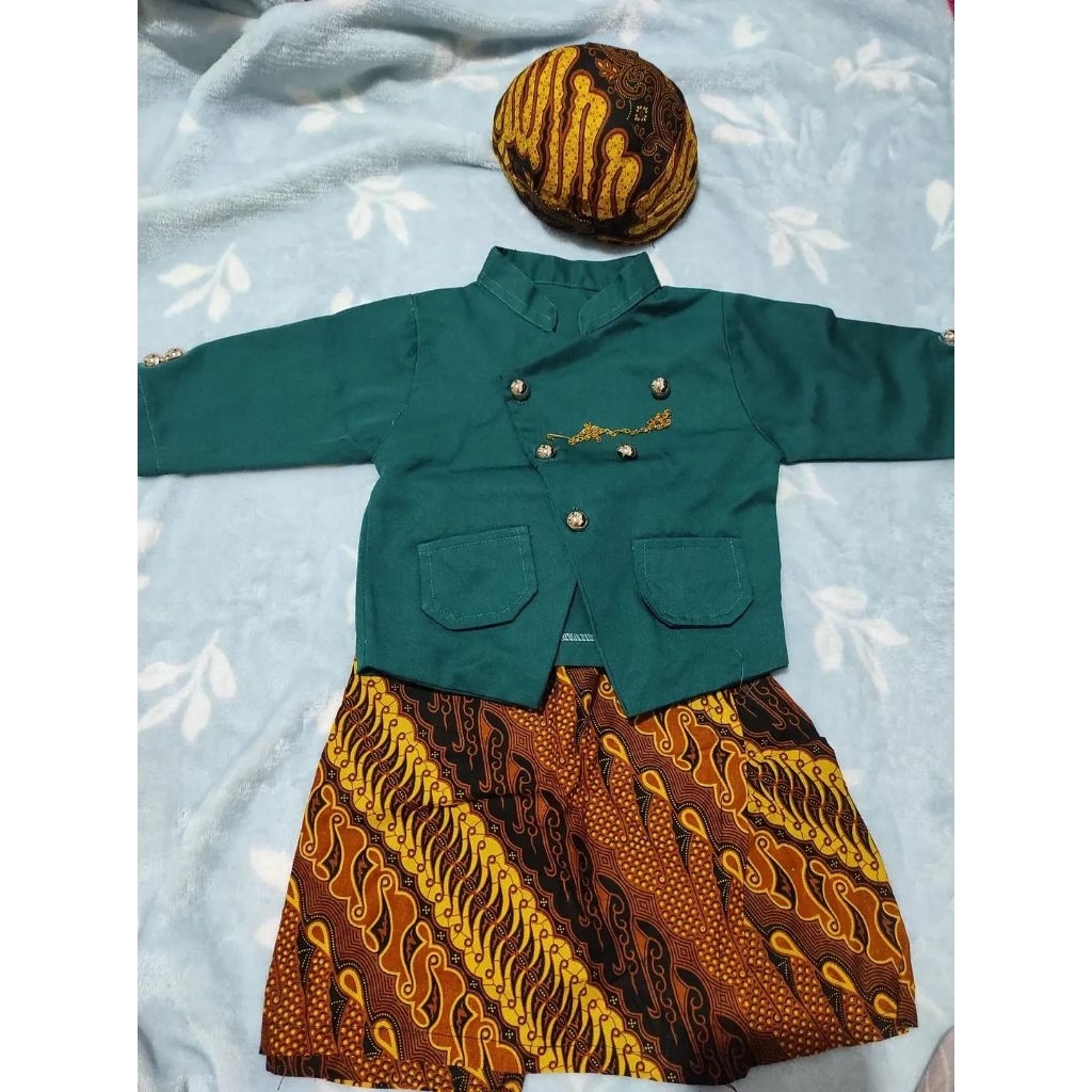 BESKAP BAYI (SET CELANA DAN FREE BLANGKON) | BESKAP BAYI 7 BULAN