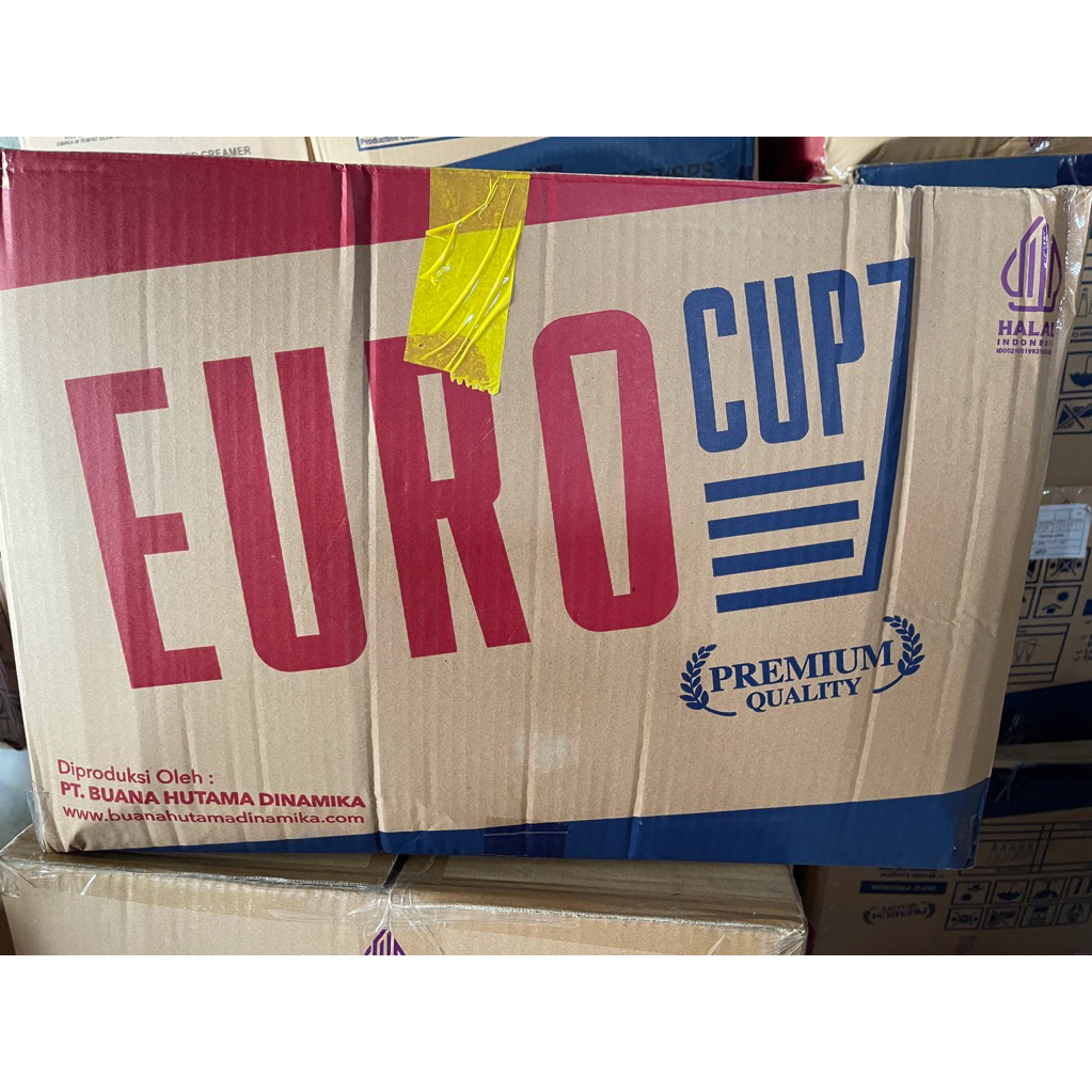 Gelas Cup 22oz oval 9.5 gram EURO/Gelas plastik Murah/Gelas kartonan