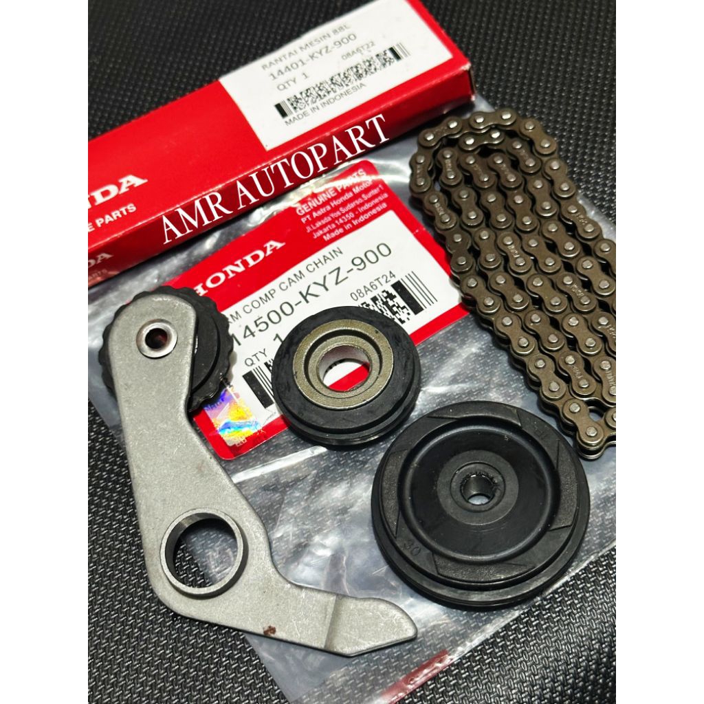 Rantai Keteng KYZ + Roll Keteng Set Supra x 125 Fi  Supra x 125 Helm IN ori